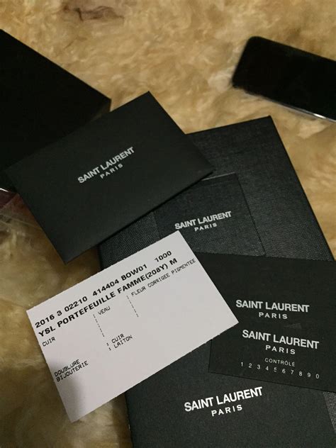 ysl authenticity check|ysl authenticity card.